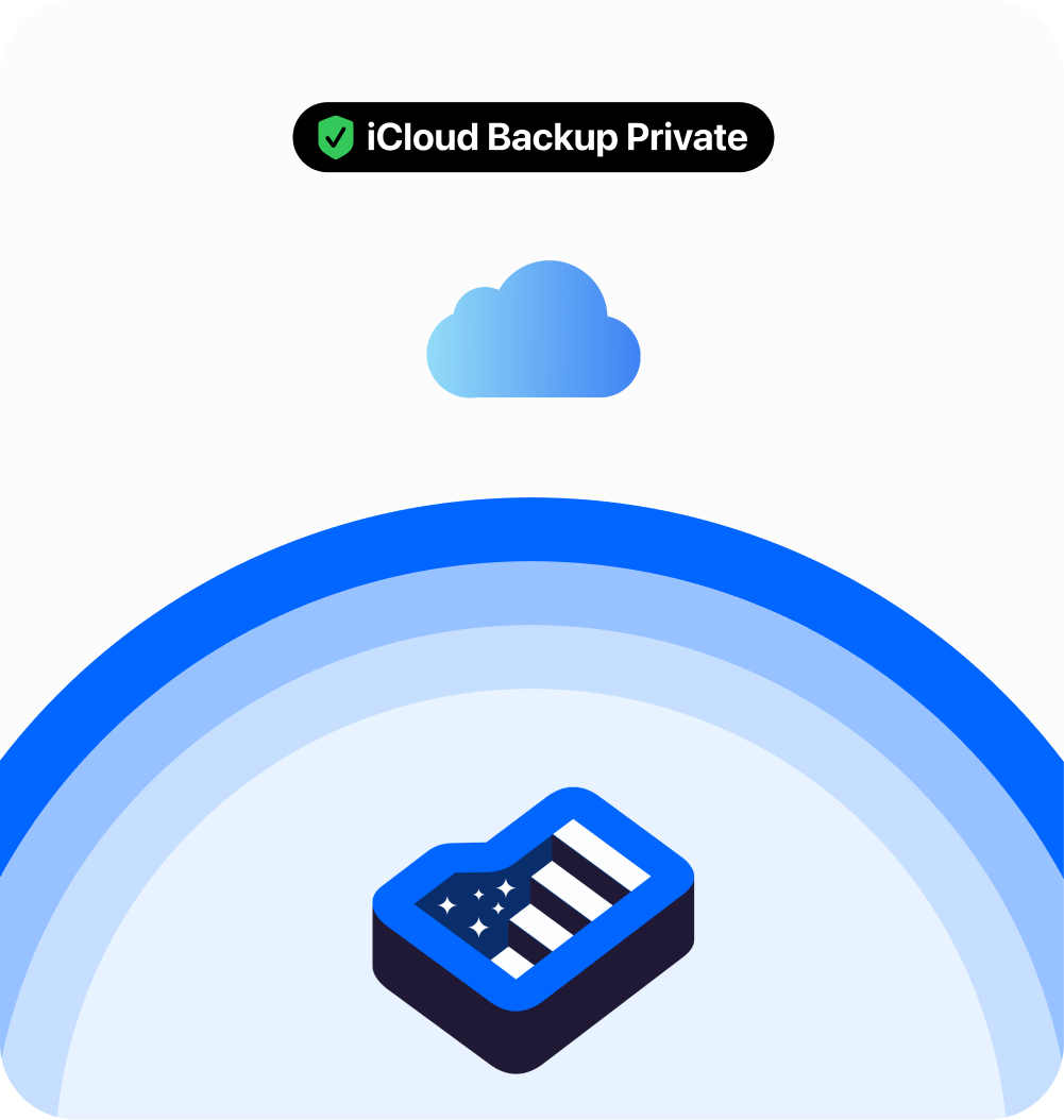 100% private with iCloud sync
